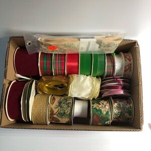 Box of Decorative Ribbons